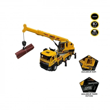 XX992-02AB Çek Bırak Işıklı ve Sesli Kule Vinç 1:28