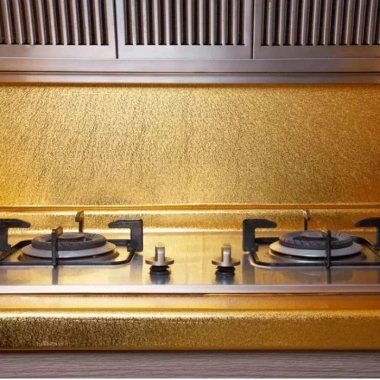 Yapışkanlı Gold Mutfak Tezgah Folyosu