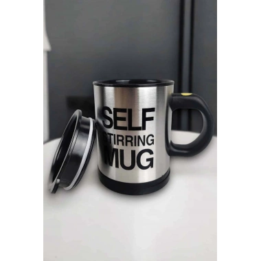 Yazılı Mug Kupa Karıştırıcı Özelliği Ve Paslanmaz Çelik
