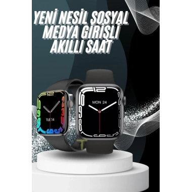 Yeni Model Akıllı Saat Dokunmatik Ekran Unisex Amoled Ekran 44 mm