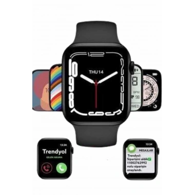 Yeni Model Akıllı Saat Dokunmatik Ekran Unisex Amoled Ekran 44 mm