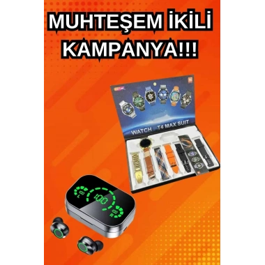 Yeni Model Akıllı Saat ve Ucuz Kaliteli Bluetooth Kulaklık Amoled Ekran Aynalı