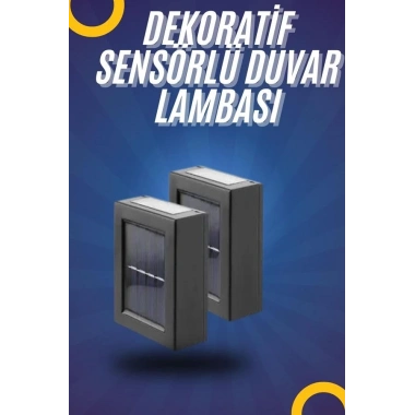 Yeni Model Solar Çift Taraflı Duvar Lambası Dekoratif Duvar Lambası