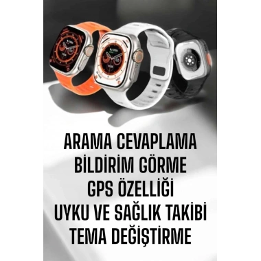 Yeni Nesil Akıllı Saat Adımsayar, GPS, Nabız Ölçer, Uyku ve Sağlık Takibi
