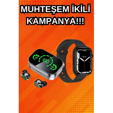 Yeni Nesil Akıllı Saat ve Ucuz Kaliteli Bluetooth Kablosuz Kulaklık Amoled Ekran