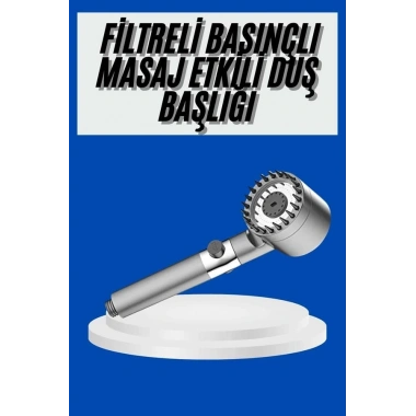 Yeni Nesil Duş Başlığı Paslanmaz Çelik Masaj Etkili Ergonomik Tasarım Su Basınçlı