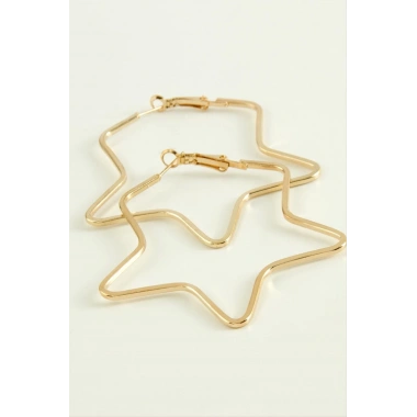 Yıldız Halka Küpe 5,5 cm