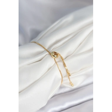 Yıldız Model Asansörlü Gold Renk Kadın Bileklik