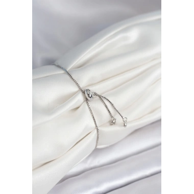 Yıldız Model Asansörlü Gümüş Renk Kadın Bileklik