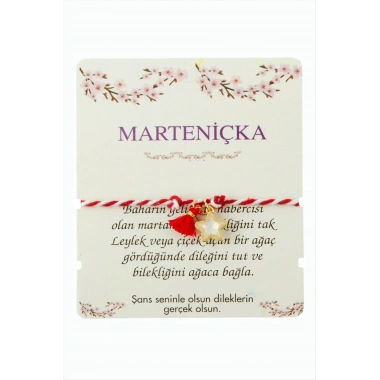 Yıldız Püskül Marteniçka İp Bileklik