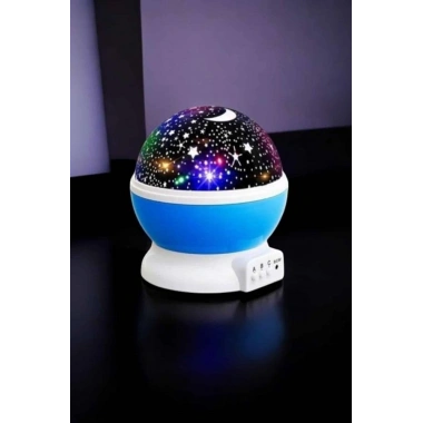 Yıldızlı Gökyüzü Projeksiyon Gece Lambası Hareketli Işık Şovu