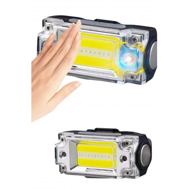 Yüksek Işıklı Şarjlı ve Sensörlü LED Kafa Lambası Kamp Lambası