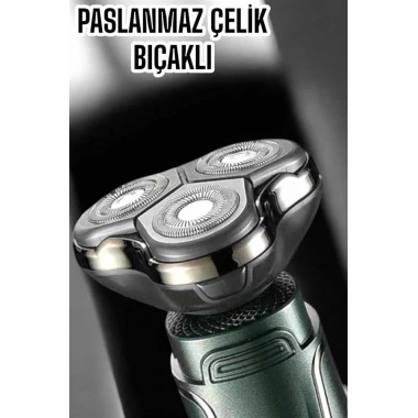 Yüksek Performanslı 3 Başlıklı Profesyonel Tıraş Makinesi