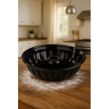 Yuvarlak Emaye Kek Kalıbı 28 cm Fırın Pasta Tart Ekmek Kalıbı