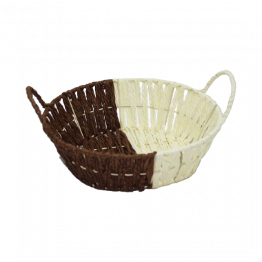 YUVARLAK HASIR EKMEK SEPETİ (5468)