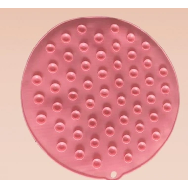 Yuvarlak Vantuzlu Banyo Sırt Kese Matı 26 cm (5468)