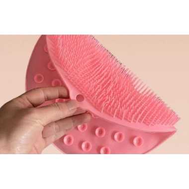 Yuvarlak Vantuzlu Banyo Sırt Kese Matı 26 cm (5468)