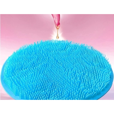 Yuvarlak Vantuzlu Banyo Sırt Kese Matı 26 cm (5468)