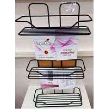 ZAMBAK 3LÜ RAF SİYAH BEYAZ (5468)