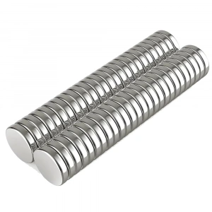 10 Adet 10x2mm Yuvarlak Neodyum Mıknatıs Güçlü Magnet Nikel Kaplamalı
