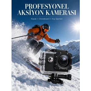 1080P Full HD Spor Kamerası Kompakt ve Dayanıklı Tasarım