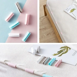 12 Adet Çok Amaçlı Çarşaf Tutucu, Sabitleyici ,Kaydırmaz Nevresim Örtü Düzenleyici Klipsler (5468)