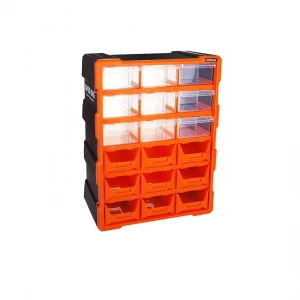 18Lİ 9 KAPALI+9 AÇIK MONOBLOCK AVADANLIK ÇEKMECE SETİ38.1X15.7X47.5CM HERHANGİ BİR RENK GÖNDERİLİR (5468)