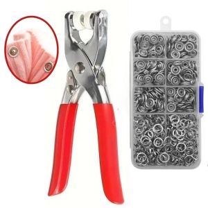 200 adet Paslanmaz Çelik Çıtçıt ve Pense Seti Metal Çıt Çıt Makinesi (5468)