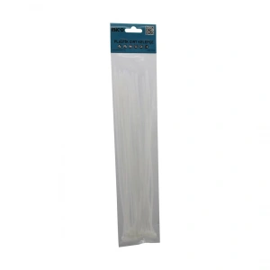 25PCS   BEYAZ   3.6X300MM  PLASTİK CIRT KELEPÇE (5468)