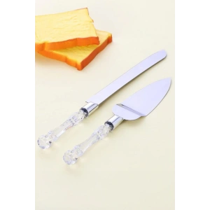 2’li Paslanmaz Çelik Pasta Servis Seti Spatula Bıçak Seti