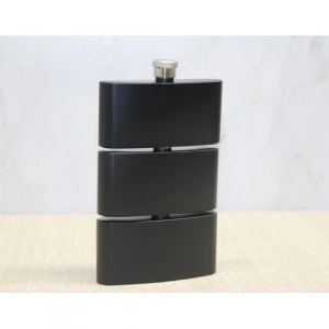 3 Katlı Paslanmaz Çelik Matara Siyah Renk