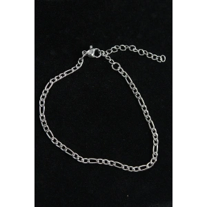 316L Çelik Figaro Model Gümüş Renk Erkek Bileklik