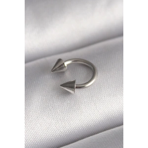 316L Çelik Gümüş Renk Halka Çivi Model Kadın Piercing