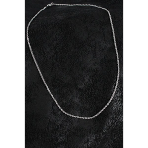 316L Çelik Halat Zincir Model Gümüş Renk Erkek Kolye