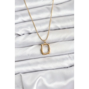 316L Çelik Zincir Gold Renk Model Kadın Kolye