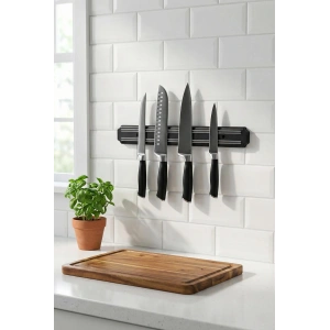 32 cm Şerit Mıknatıslı Bıçak Tutucu – Mutfak Duvar Askısı, Bıçak Organizeri