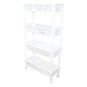 4 KATLI DÜZENLEYİCİ  - RAF ÜNİTESİ TEKERLEKLİ 510X205X945MM (5468)