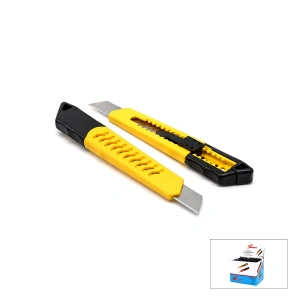 48 ADET EKO PLASTİK FALÇATA MAKET BIÇAK SARI (5468)