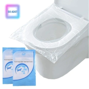 50 Adet Kullan At Pratik Kullanımlı Hijyenik Klozet Kapağı Poşeti (5468)