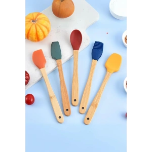5’li Silikon Spatula Seti 21 cm