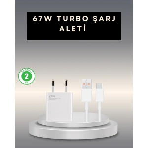 67 Watt Type C Şarj Adaptörü Poco X3 X4 X5 Pro Uyumlu