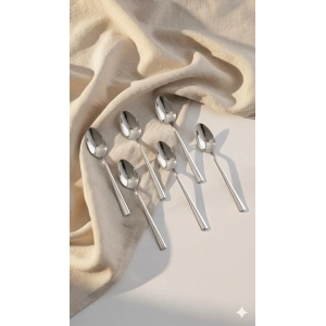 6’lı Paslanmaz Çelik Tatlı Kaşık Seti Lüks Murat