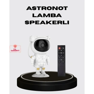 8 Efektli Astronot Galaxy Projektör Uzaktan Kumandalı LED Gece Lambası
