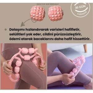 9 Tekerlekli Yoga Fitness Silindiri (Roller) (5468)