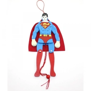 Ahşap Sallanan Süperman Figürü