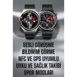 Akıllı Saat GPS VE NFC Özelliği Sesli Görüşme Dokunmstik Ekran