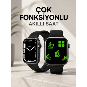 Akıllı Saat Tema Değiştirme Uyku ve Sağlık Takibi Sesli Asistan Bildirim Görme