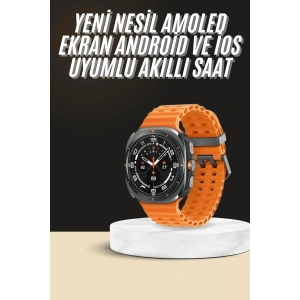Akıllı Saat Unısex Zarif Görünümlü Titanyum Kasa Amoled Ekran Müzik Dinleme