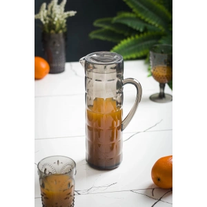 Akrilik Allegra 1,5 Lt Füme Sürahi (Buzdolabı Kapak Rafına Sığar)