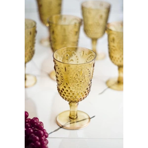 Akrilik Amber Tekli Kadeh & Su Meşrubat Kahve Yanı Bardağı 450 ml ( Cam Değildir )